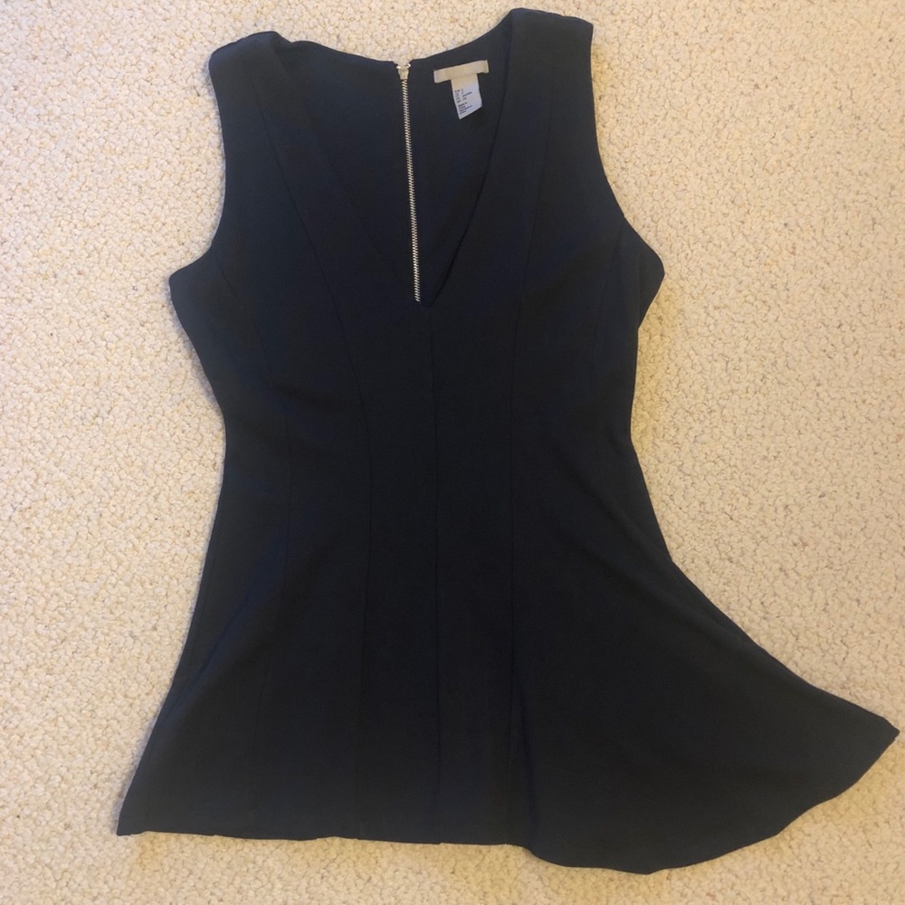 H&M Asymmetrical peplum blouse.